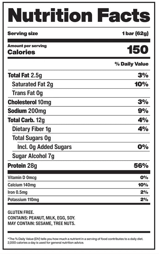 Informations nutritionnelles