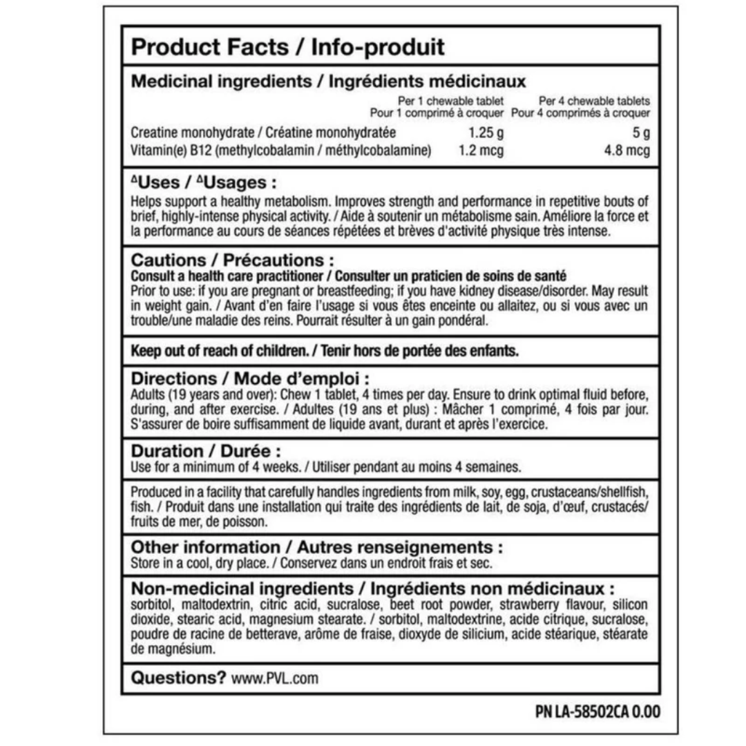PVL - Créatine Chew