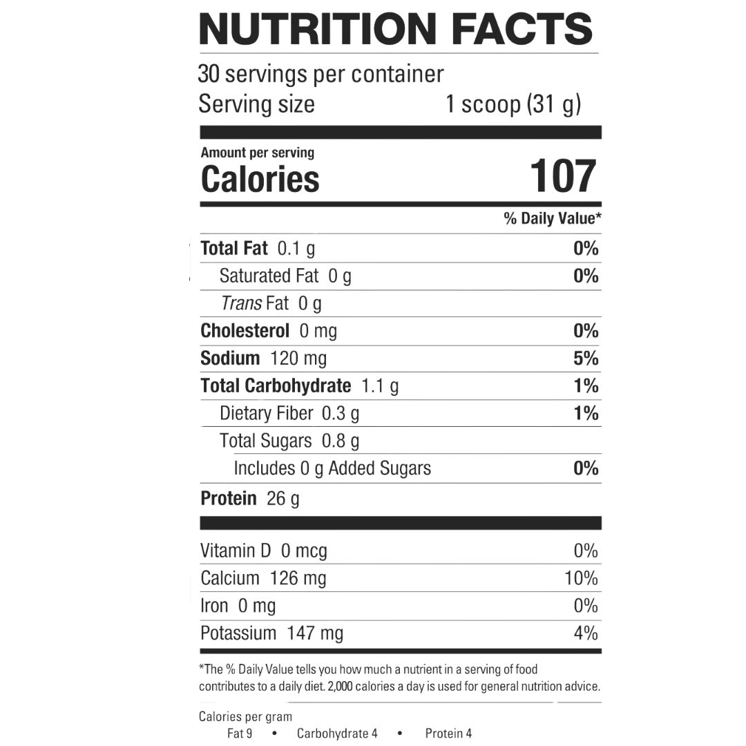 Informations nutritionnelles