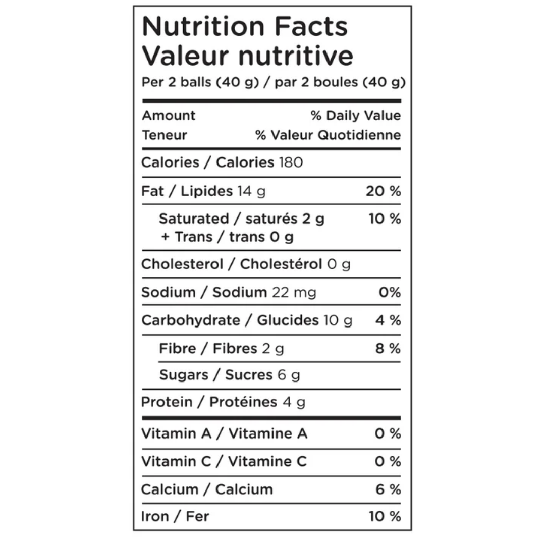 Informations nutritionnelles
