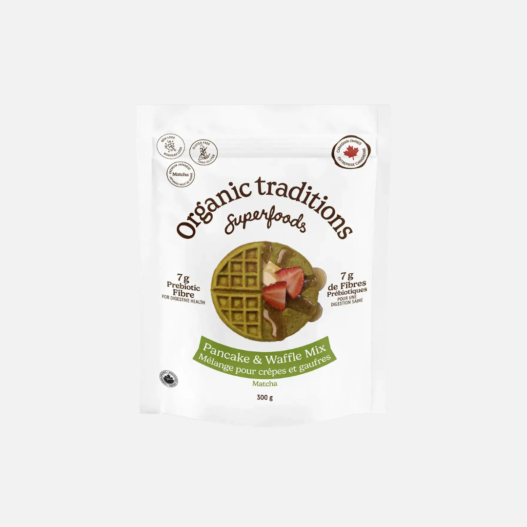 ORGANIC TRADITIONS Préparation pour crêpes et gaufres - Matcha
