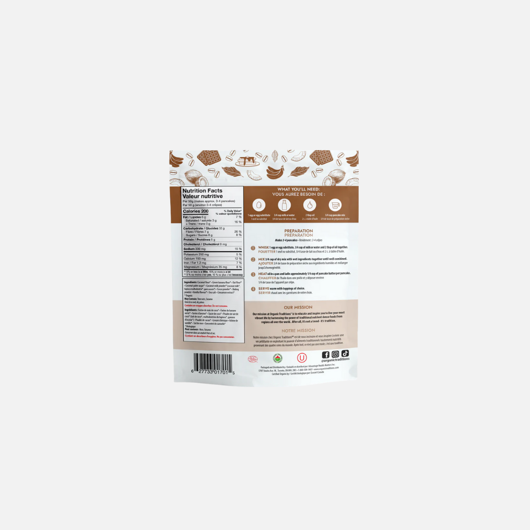 ORGANIC TRADITIONS - Préparation pour crêpes et gauffres