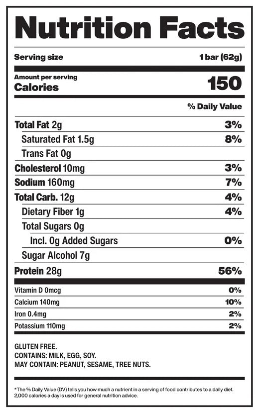 Informations nutritionnelles