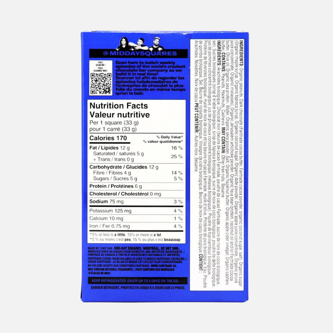 MID-DAY SQUARE - Carrés Fonctionnels au Chocolat