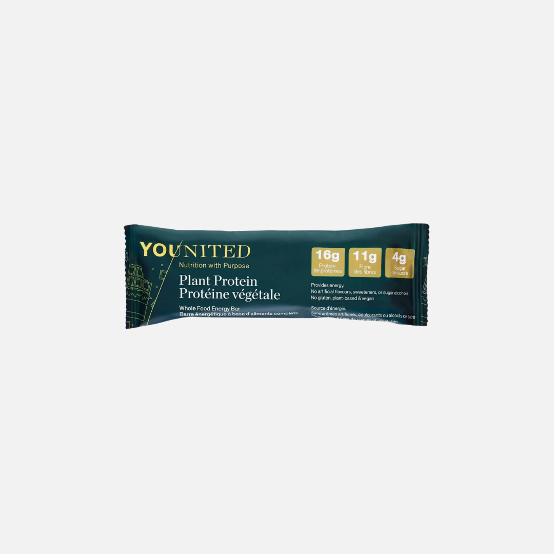 YOUNITED - Barre énergétique d’aliments entiers (barre végétale protéinée)