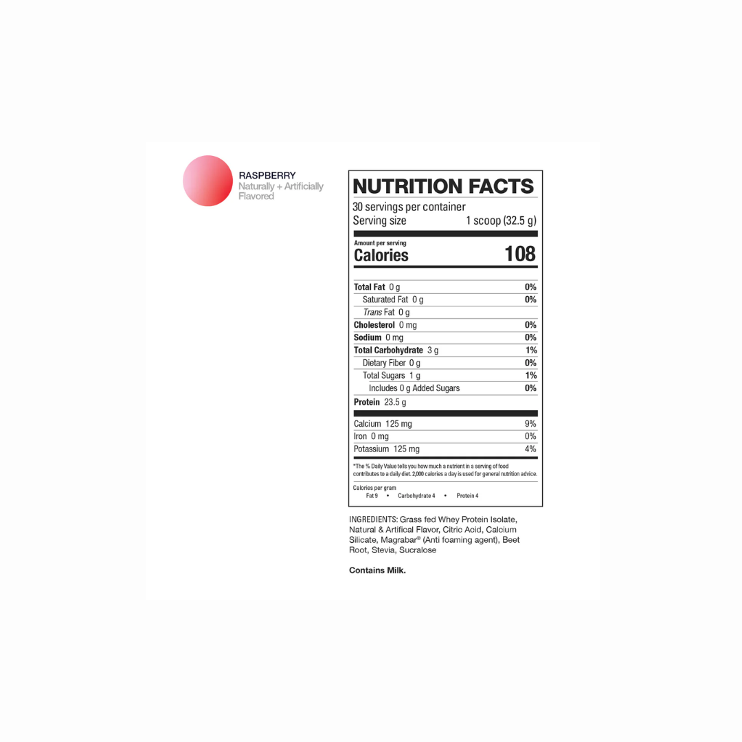 HD MUSCLE - ProHD Clear - Grass Fed Isolate - 1.8lbs