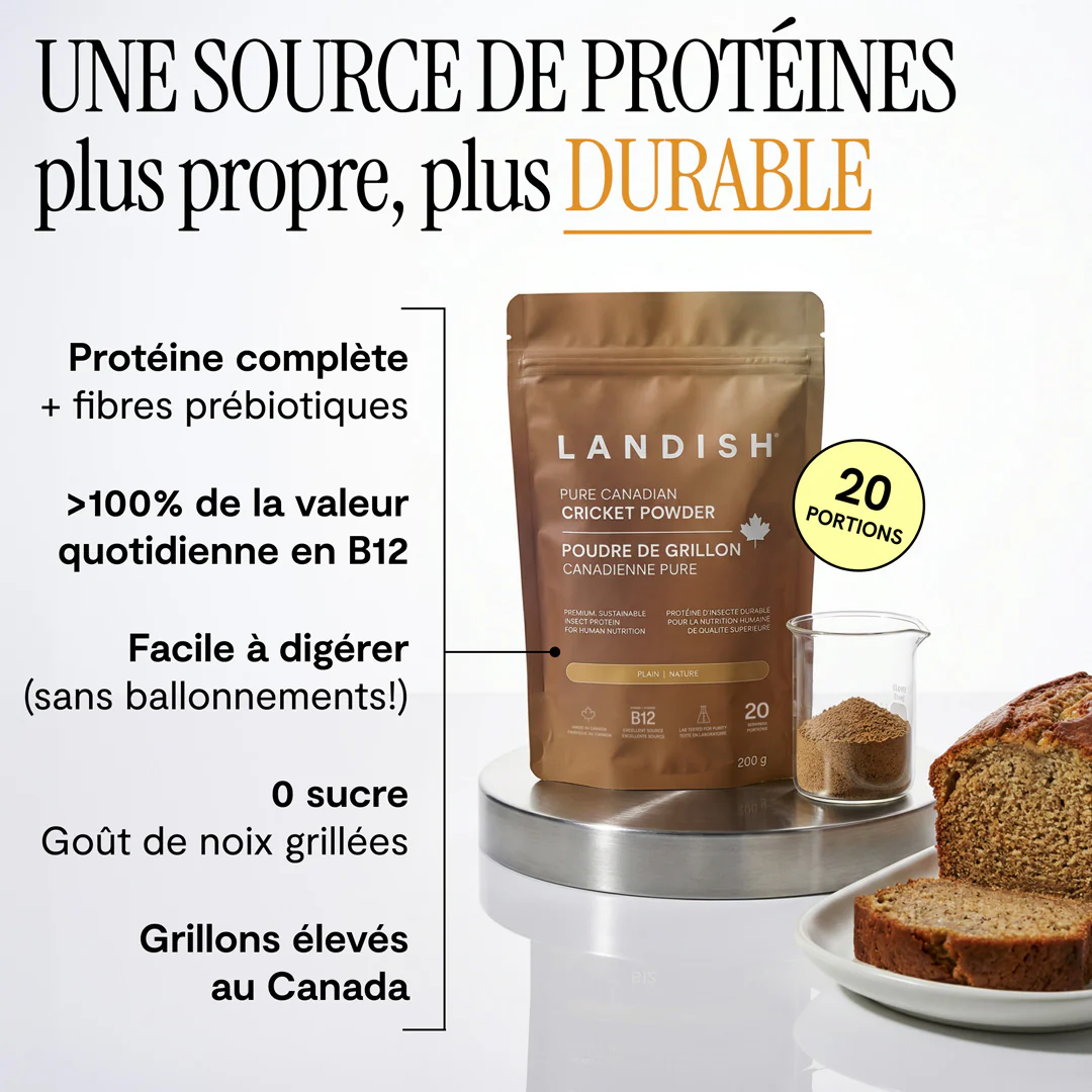 LANDISH - Poudre de Grillon Canadienne Pure