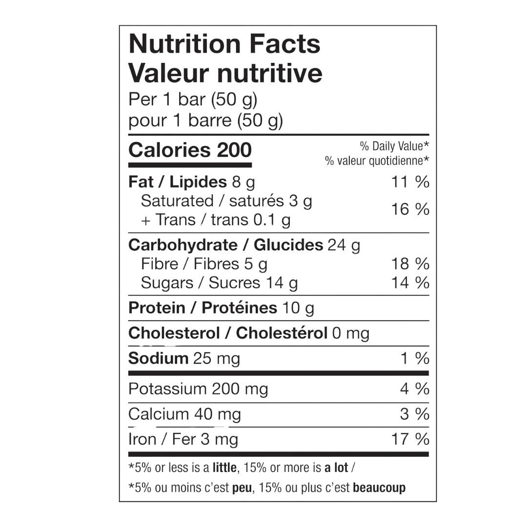 Informations nutritionnelles