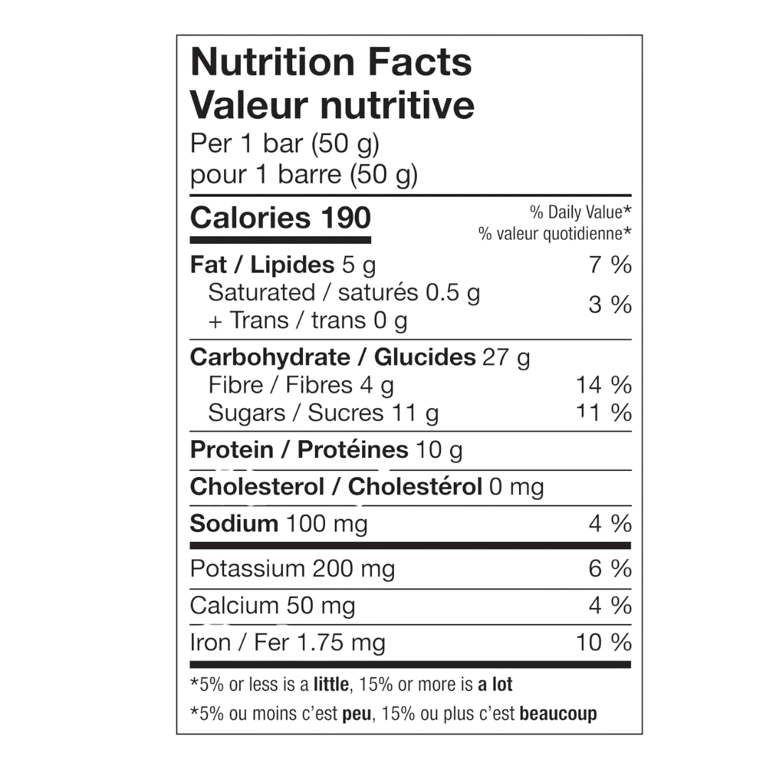 Informations nutritionnelles