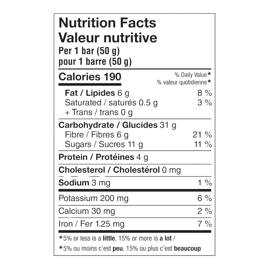 Informations nutritionnelles