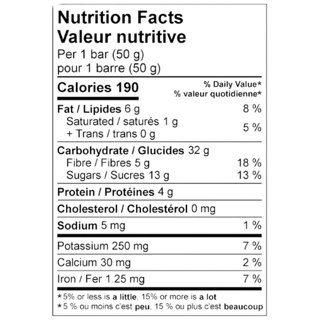 Informations nutritionnelles