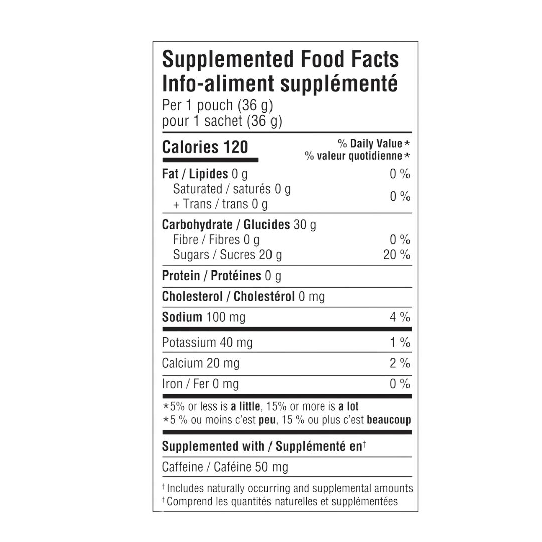 Informations nutritionnelles