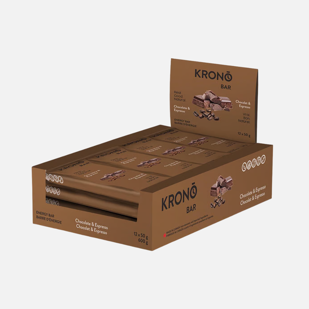 KRONO NUTRITION Barre d'énergie - Chocolat et Espresso