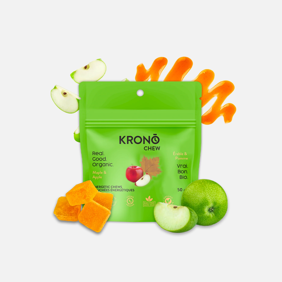 KRONO NUTRITION Bouchées Énergétiques Chew - Érable et Pomme Verte