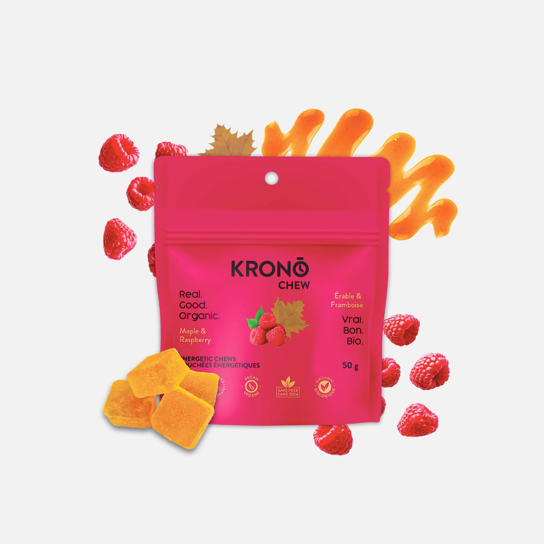 KRONO NUTRITION Bouchées Énergétiques Chew - Érable et Framboise