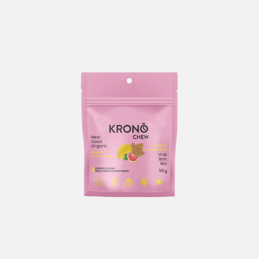 KRONO NUTRITION Bouchées Énergétiques Chew - Érable et Limonade Rose